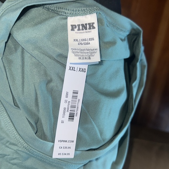 PINK VS  SUPER SOFT SHORT SLEEVE TEES IN BROWN & GREEN. NEW WITH TAGS. - Picture 8 of 12